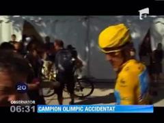 Campionul olimpic la ciclism, Bradley Wiggins, a fost lovit de o masina