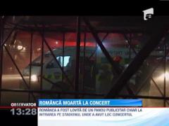 O romanca stabilita in Africa de Sud a murit strivita de un panou publicitar la un concert Linkin Park