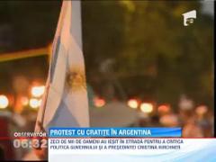 Protest cu cratita in Argentina