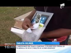 O americanca din Texas a avut parte de pacaleala vietii sale! A vrut sa cumpere o tableta de ultima generatie dar s-a trezit o banala oglinda