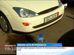 Intersectiile din Capitala au ajuns targuri gratuite pentru masini