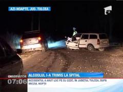 Tulcea: A intrat intr-un copac dupa o seara petrecuta la gratar