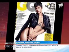 Rihanna a aparut aproape goala in publicatia GQ