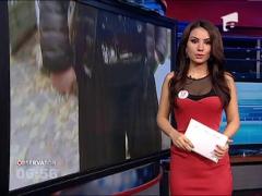 Adriana Bahmuteanu a facut show in fata Judecatoriei sectorului 3