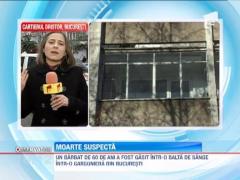 Moarte suspecta! Trupul unui barbat de 60 de ani a fost gasit intr-o balta de sange