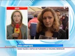 Mama copilului care a murit din vina medicilor vrea ca vinovatul sa fie pedepsit