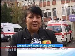 UPDATE / Mama copilului care a murit din vina medicilor vrea ca vinovatul sa fie pedepsit