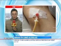 Adolescenta de doar 13 ani, in coma alcoolica