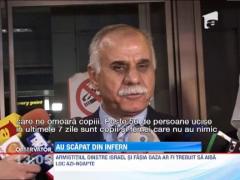 Zeci de romani care traiau in mijlocul bombardamentelor din Palestina s-au intors acasa