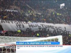 Cerere inedita in casatorie la meciul Steaua - VfB Stuttgart