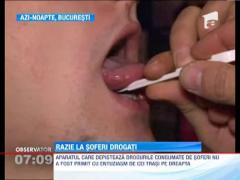 Razie cu detectorul de droguri printre soferii bucuresteni