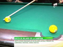 Secretele biliardului, la GSP TV