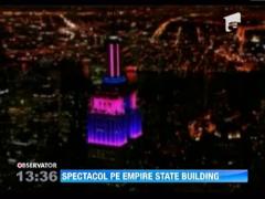 Un nou sistem de lumini multicolore a fost inaugurat pe Empire States Building