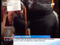O controloare din Belarus a fost paruita de un individ, dupa ce a vrut sa opreasca o femeie fara bilet