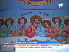 Chipuri de ingeri, pe peretii unei biserici din judetul Arges