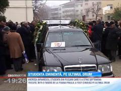 Studenta eminenta din Focsani, condusa pe ultimul drum