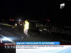 Accident in lant pe Autostrada Soarelui