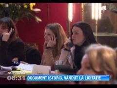 Documentul in care Napoleon isi anunta intentia de a distruge Kremlinul, vandut la licitatie