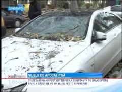 Iarna loveste Romania! Vijeliile au pus la pamant copaci si acoperisuri si au lasat mii de oameni in bezna