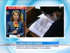 10 decembrie, zi libera pentru studenti