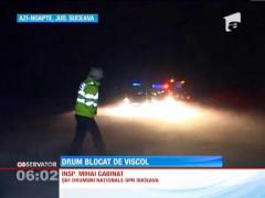 Mai multe TIR-uri au ramas blocate in zapada pe Drumul European 85