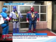 Supereroii benzelor desenate, in vizita la un spital de copii din SUA
