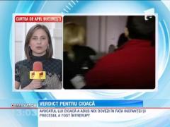 Cristian Cioaca, din nou in fata judecatorilor