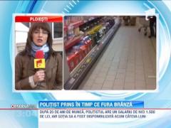Un politist a incercat sa se sinucida dupa ce a fost prins in timp ce fura branza topita dintr-un supermarket