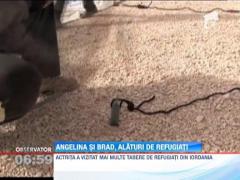 Angelina Jolie si Brad Pitt au donat 50.000 de dolari pentru refugiatii sirieni