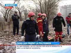 Doi barbati au murit ingropati sub un mal de pamant  in curtea Politehnicii din Bucuresti