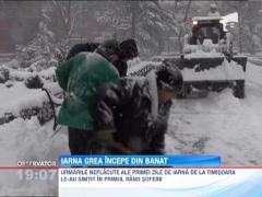 Iarna grea in Banat