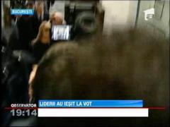 Liderii au iesit la vot