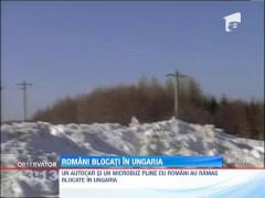 Romani blocati in Ungaria din cauza ninsorilor abundente