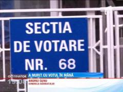 A murit inainte sa voteze