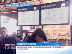 Trenurile au intarzieri din cauza ninsorilor abundente