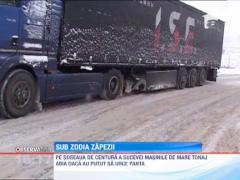 Drumuri blocate din cauza zapezii