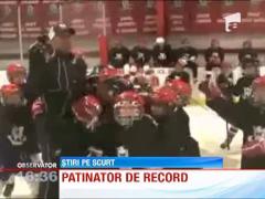 Salt extrem pe gheata unui patinoar