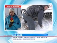 Din cauza ninsorilor, zeci de localitati din nordul Moldovei sunt izolate