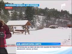 Meteorologii au emis un nou cod galben de precipitatii abundente, viscol si polei
