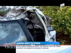 Patru romani si-au pierdut viata intr-un accident petrecut in Spania