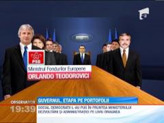 Guvernul, etapa pe portofolii