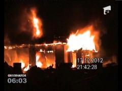 Incendiu la o hala auto din judetul Salaj