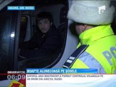 Noapte alunecoasa pe sosele