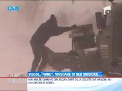 Viscolul si ninsoarea abundenta fac prapad in satele din Baragan