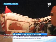 Zapada de 4 metri in Moldova