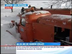 23 localitati din Botosani sunt si acum izolate