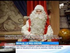 Mos Craciun s-a adresat lumii intregi din casa lui din Laponia