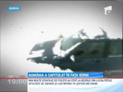 Romania a capitulat in fata iernii! Zeci de drumuri inchise si mii de suflete fara ajutor