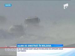 10.000 de oameni din Moldova asteapta ca cineva sa-i scoata din zapezi