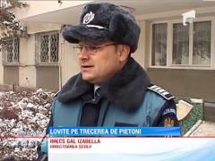 Accident cumplit pe o trecere de pietoni din Harghita. Doua fetite au fost izbite de un camion